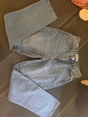 PacSun Women's Straight Leg Light Blue Denim Jeans